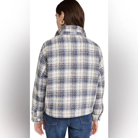 NWT! Blank NYC Once In A Lifetime Cropped Tweed Shacket - Size Large - Picture 7 of 16